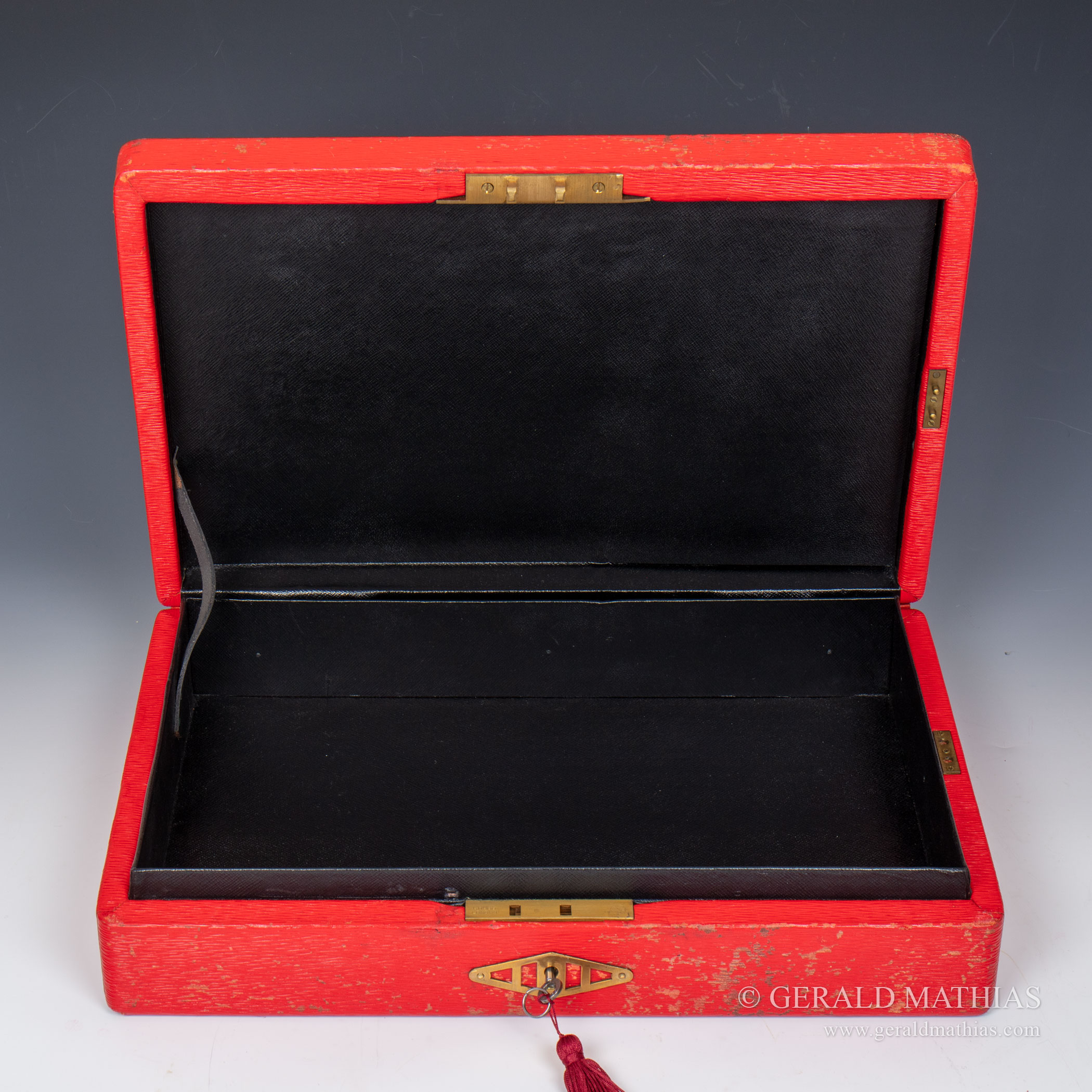 #10046 Baroness Trumpington. A Queen Elizabeth II Red Leather Despatch