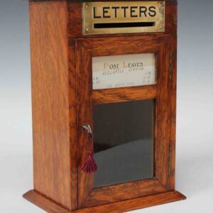 Asprey, London. Edwardian Oak Post Letters Box