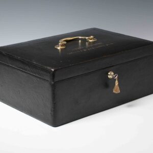 John Pound Black Leather Dispatch Despatch Box St Katherine Docks