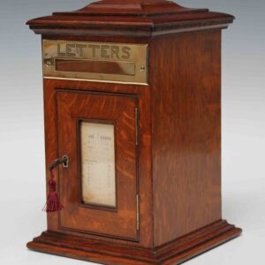 9149 A Small Victorian Oak Country House Post Letters Box C 1870