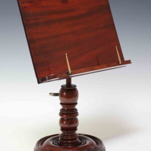 9153 Victorian Mahogany Pillar Book Rest Reading Stand Lectern