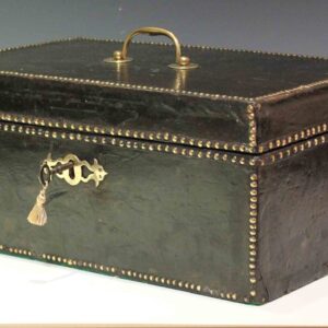 18th Century Georgian Leather Bound Document Deed Dispatch Despatch Box