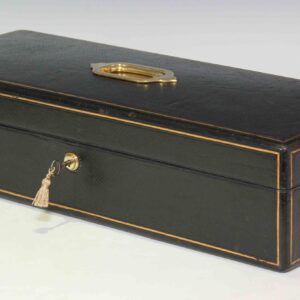 9199 Ortner and Houle Leatherbound Document Despatch or Instrument Box C 1870
