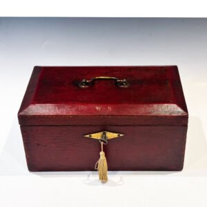 #10250 A George III Red Leather Despatch Box