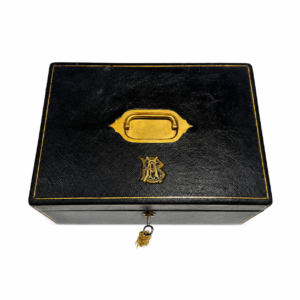 #10251 A Victorian Morocco Leather Jewellery Box